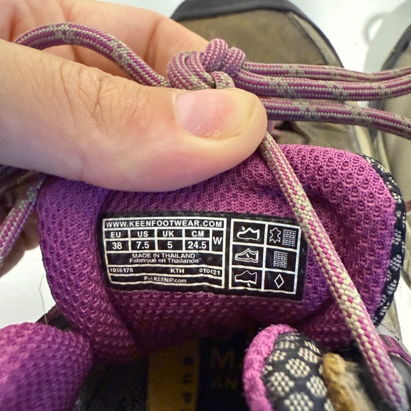 Keen Womens Weiss Boysenberry Targhee III Mid Waterproof Leather Hiking Boot 7.5 - Picture 6 of 7